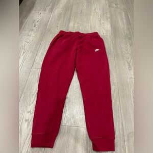 Nike mens Red Sweatpants